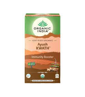 Herbata Tulsi Ayush Kwath Organic India (25 torebek) rozgrzewająca