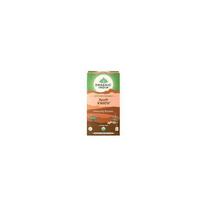 Herbata Tulsi Ayush Kwath Organic India (25 torebek) rozgrzewająca