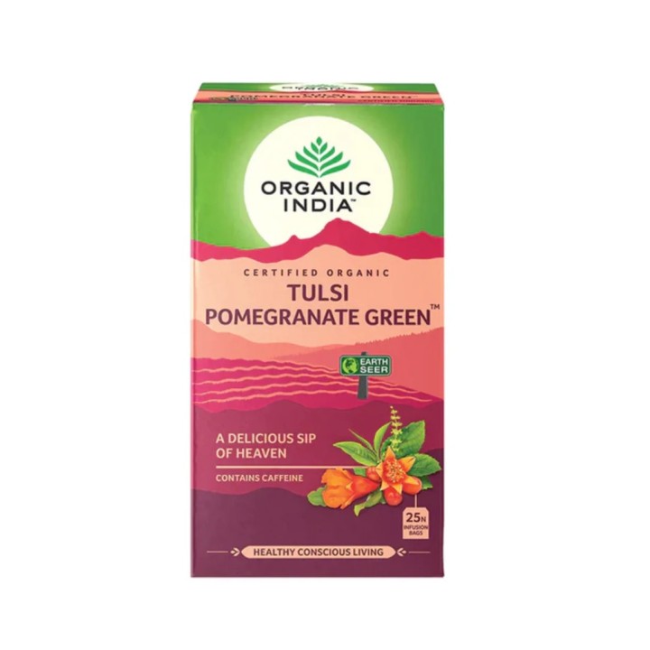 Tulsi Pomegranate Green 25 Tea Bags
