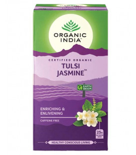 Herbata Tulsi Jasmine Organic India (25 torebek) - Lukrecja - Revitalizing & Flavourful