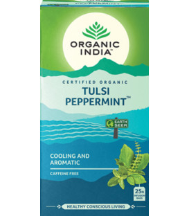 Herbata Tulsi Peppermint  Organic India (25 torebek)  Enriching & Enlivening