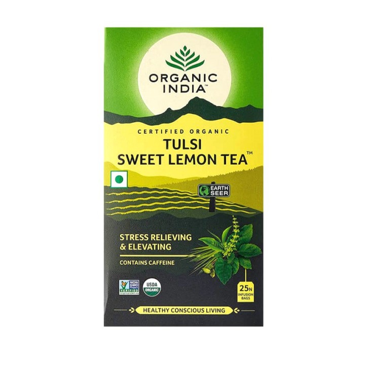 Herbata Tulsi Sweet Lemon Organic India (25 torebek)  Enriching & Enlivening