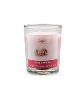 Świeca zapachowa wotywna Roża i Wanilia Madagaskaru 55g w szkle Green Tree