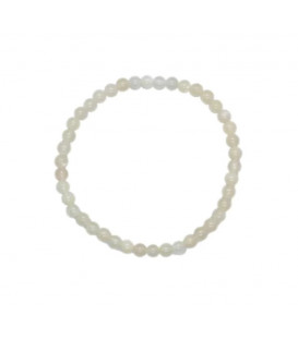 Bransoletka Czakry Korony i Trzeciego Oka - Kamień Księżycowy: Moonstone - śr. 8 mm