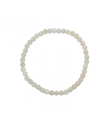 Bransoletka Czakry Korony i Trzeciego Oka - Kamień Księżycowy: Moonstone - śr. 8 mm