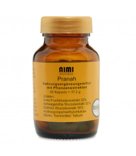 Suplement diety Pranah Extract, wegańskie kapsułki 60 kaps. (37.2 g) Nimi Ayurveda