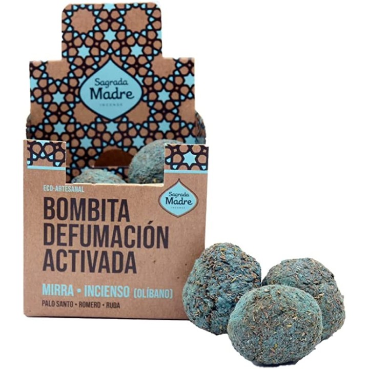 Bomby snużące premium Myrrh & Frankincense 8 sztuk 65g. Sagrada Madre