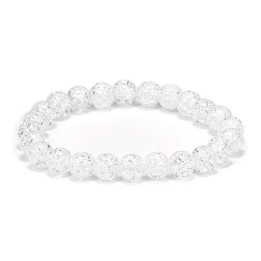Bracelet iris rock crystal -- 0.8 cm