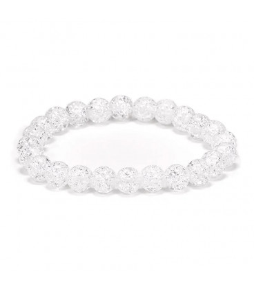 Bracelet iris rock crystal -- 0.8 cm