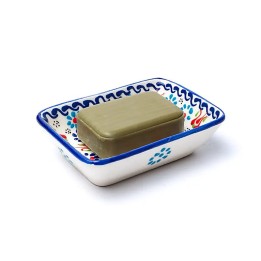 Mydelniczka ręcznie robiona - Trzy kolorowa rozmiar - 13x9x3.5cm waga 195g