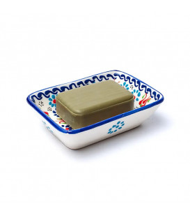 Mydelniczka ręcznie robiona - Trzy kolorowa rozmiar - 13x9x3.5cm waga 195g