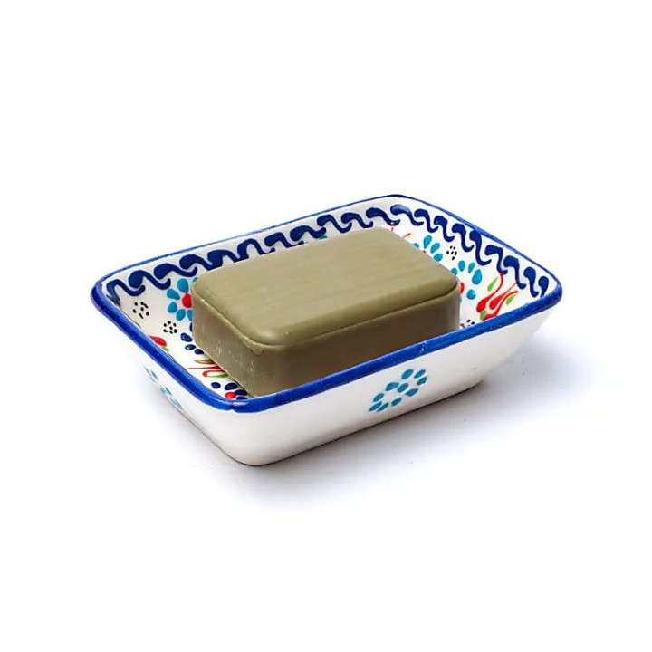 Mydelniczka ręcznie robiona - Trzy kolorowa rozmiar - 13x9x3.5cm waga 195g