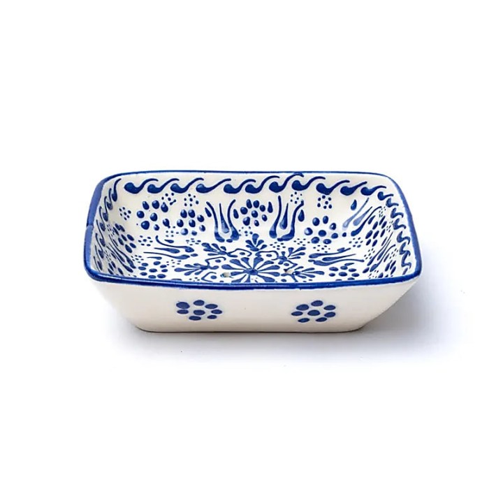 Soap holder handmade blue 13x9x3.5cm 195g