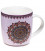 Kubek ceramiczny z zaparzaczem Mandala fioletowy 400ml
