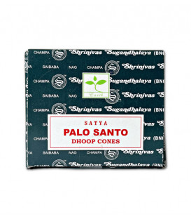 Kadzidła w stożkach Palo Santo (Święte Drzewo Peru) stożki 12 szt.  24g.Satya