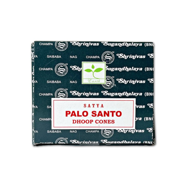 Kadzidła w stożkach Palo Santo (Święte Drzewo Peru) stożki 12 szt.  24g.Satya