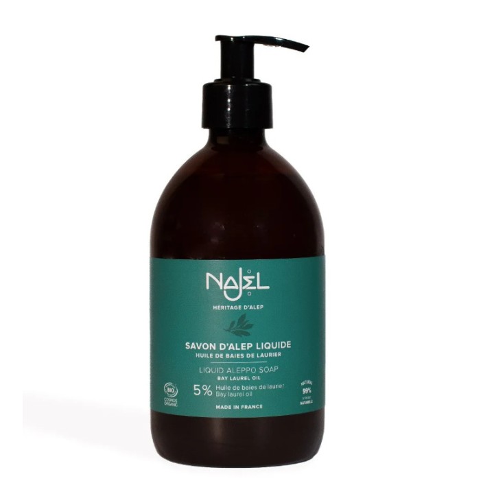 Mydło oliwkowo laurowe w płynie 5% oleju laurowego BIO 500ml Najel