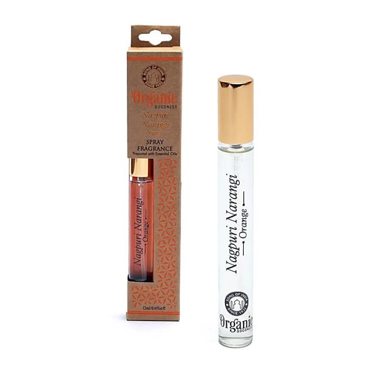 Spray zapachowy w szklanej butelce Nagpuri Narangi Orange 12 ml Organic Goodness