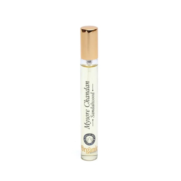 Spray zapachowy w szklanej butelce Mysore Chandan Drzewo sandałowe 12 ml Organic Goodness