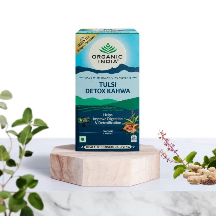 Herbata Tulsi Detox Kahwa 25 torebek Organic India