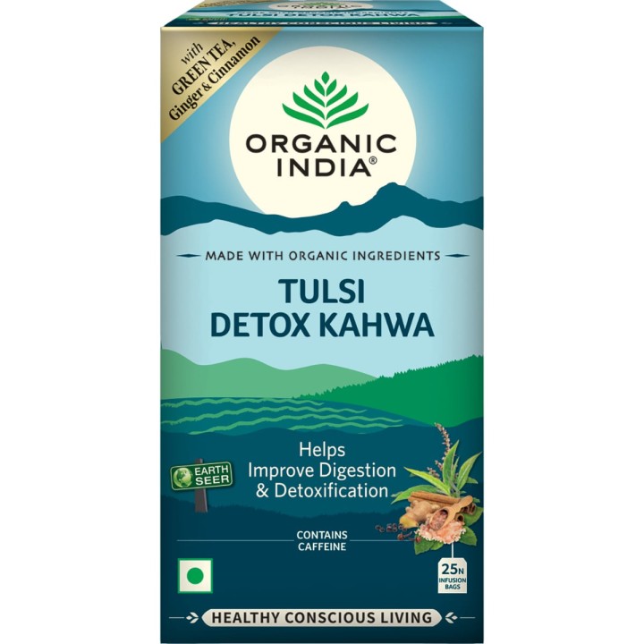 Herbata Tulsi Detox Kahwa 25 torebek Organic India