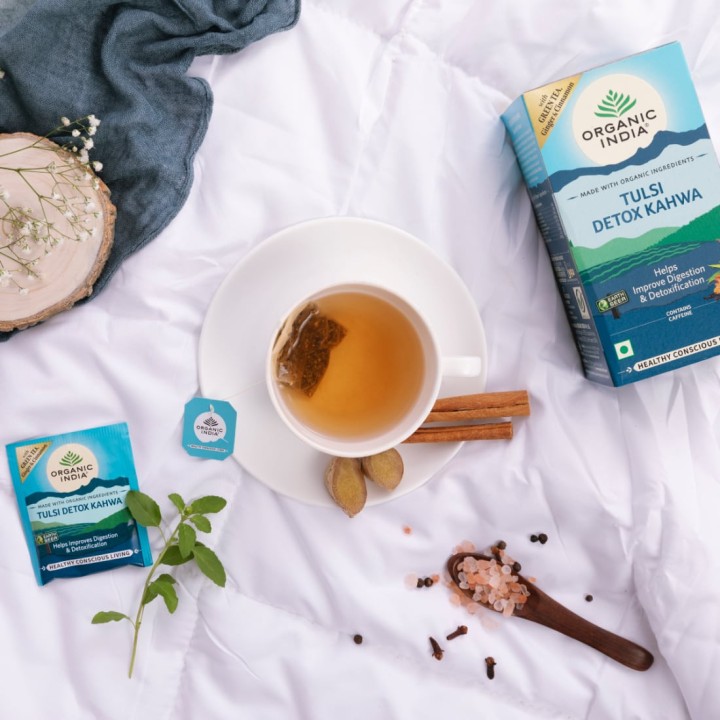 Herbata Tulsi Detox Kahwa 25 torebek Organic India