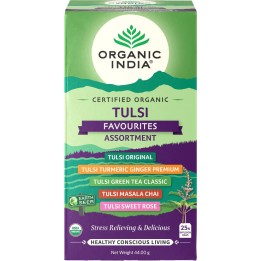 Herbata Tulsi Favourites Assortment 25 torebek Organic India