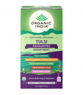 Herbata Tulsi Favourites Assortment 25 torebek Organic India