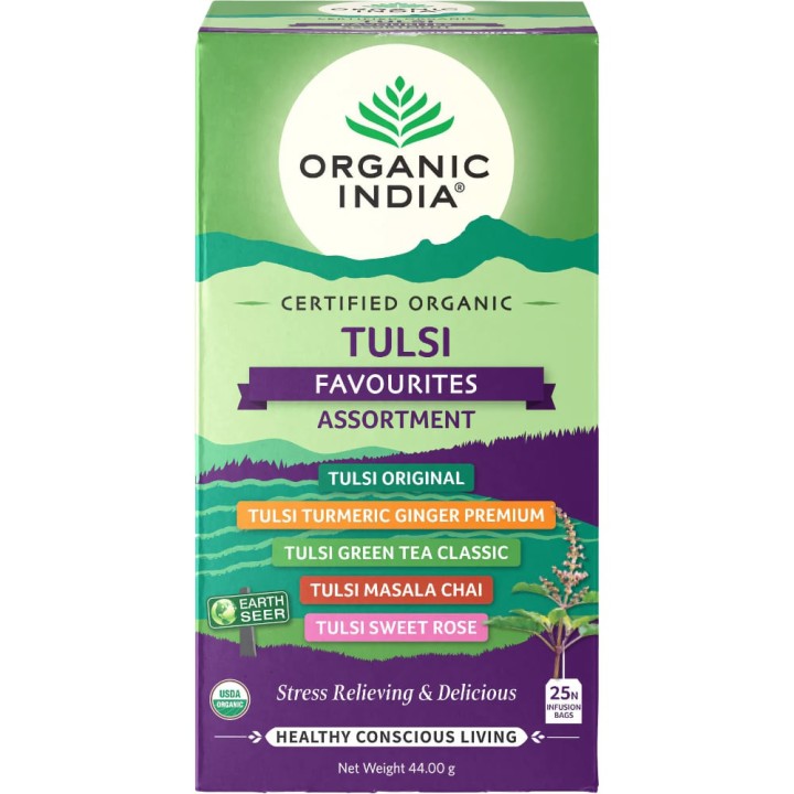 Herbata Tulsi Favourites Assortment 25 torebek Organic India