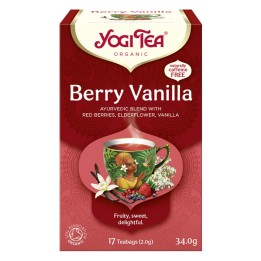 BERRY VANILLA Owocowo-waniliowa BIO YOGI TEA 17x2,0 g