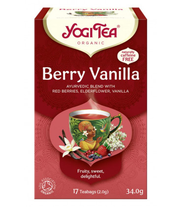 BERRY VANILLA Owocowo-waniliowa BIO YOGI TEA 17x2,0 g