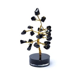 Drzewko Kamieni szlachetnych czarny agat ±8 cm