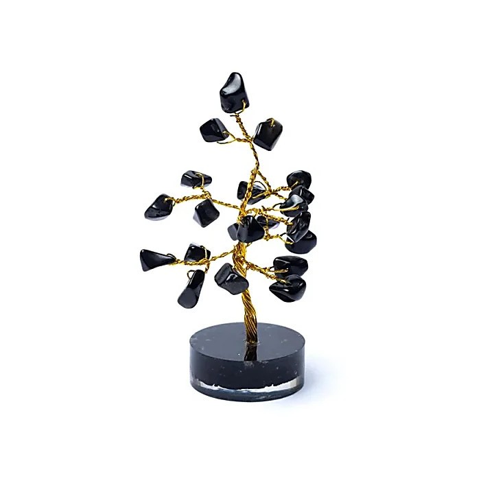 Drzewko Kamieni szlachetnych czarny agat ±8 cm