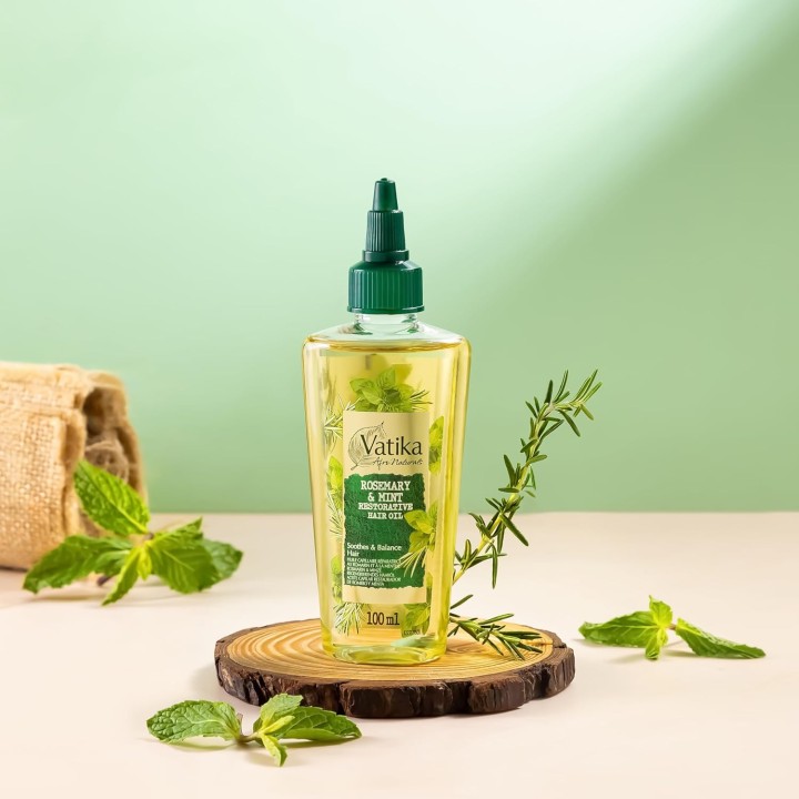 Olejek do włosów Rozmaryn Mięta Rosemary Mint 100 ml VATIKA DABUR