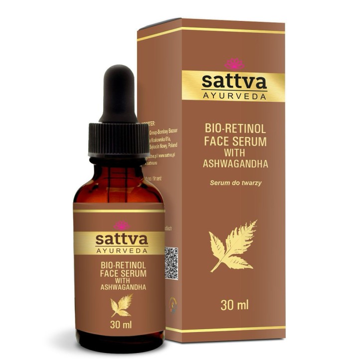 SATTVA BIO RETINOL SERUM Z ASHWAGANDHĄ, 30ML