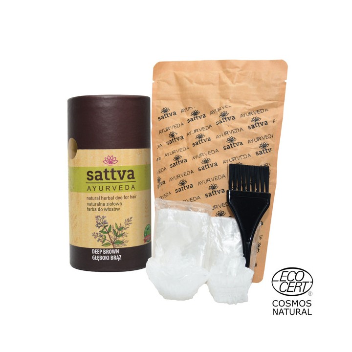 SATTVA HENNA DEEP BROWN 150G
