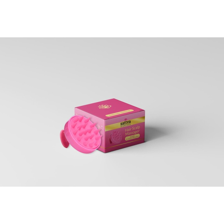 SATTVA SCALP MASSAGER PINK 1 PCS