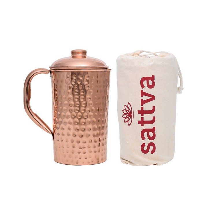 SATTVA MIEDZIANY DZBANEK TŁUCZONY 1950 ML