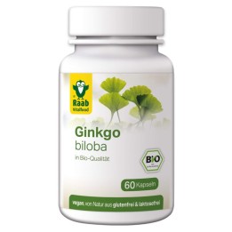 Suplement diety Ginkgo biloba 60 kapsułek BIO Raab Vitalfood