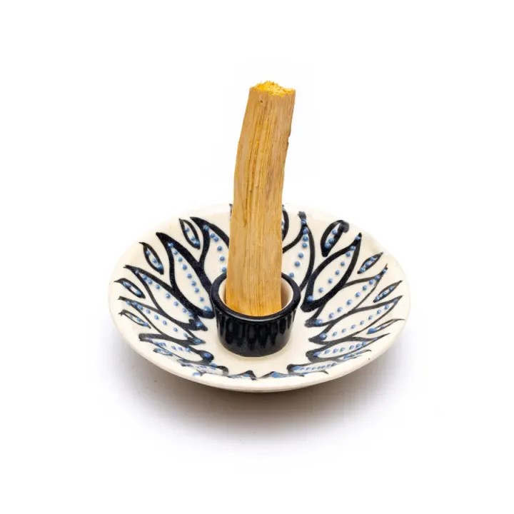 Podstawka pod Palo santo incense burner white 12.5x3.5 cm - 160 g
