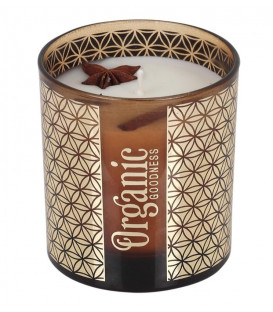 200 g. Organic Goodness Smudge Candle in Gold Foil Glass ORSCA200 Cedar