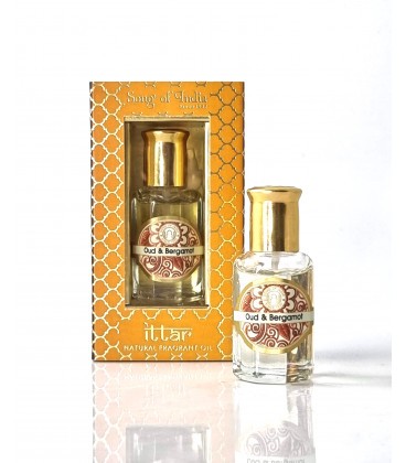 Olejek perfumowany roll-on - Oud & Bergamot - 10 ml. Luxurious Veda - Song of India