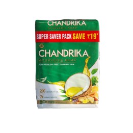 5x Mydło Chandrika 70g do skóry z problemami  w sumie aż 350g!