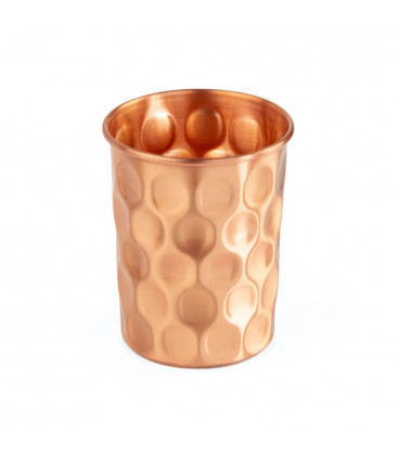 Szklanka miedziana Diamentowe tloczenie 300ml