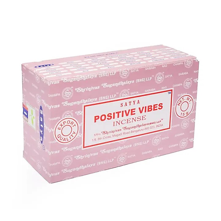 Kadzidła w patyczkach zapach Positive vibes 15g Satya