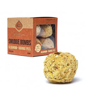 Bomby snużące premium  Olibanum & Pomarańcza 8 sztuk 65g Sagrada Madre