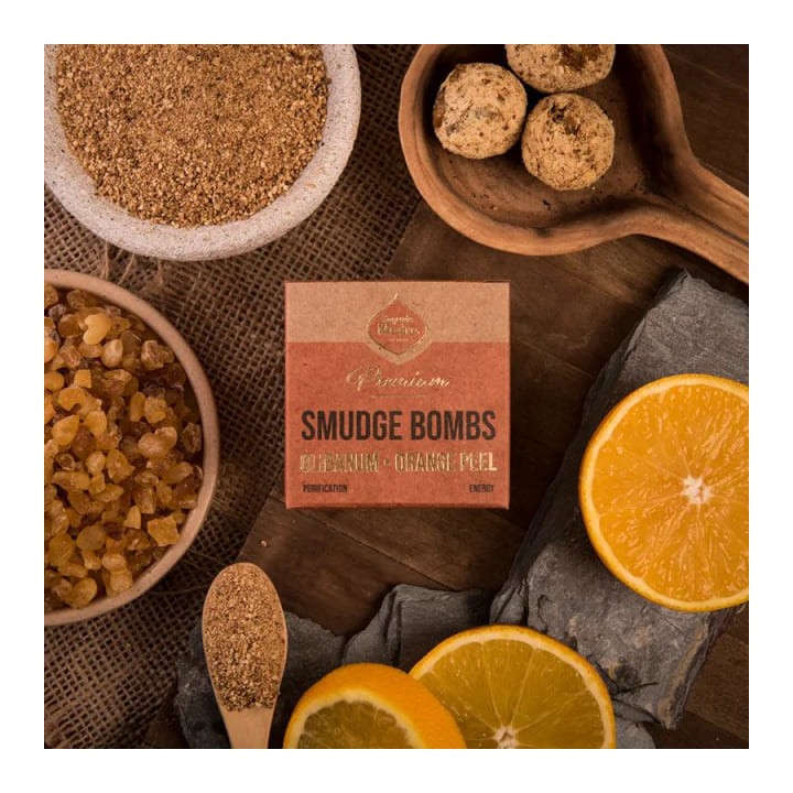 Bomby snużące premium  Olibanum & Pomarańcza 8 sztuk 65g Sagrada Madre