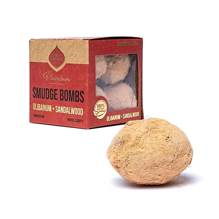 Bomby snużące premium  Olibanum & Sandałowiec 8 sztuk 65g Sagrada Madre