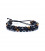 Bracelet hematite/ obsidian/ tiger eye adjustable  0.6cm