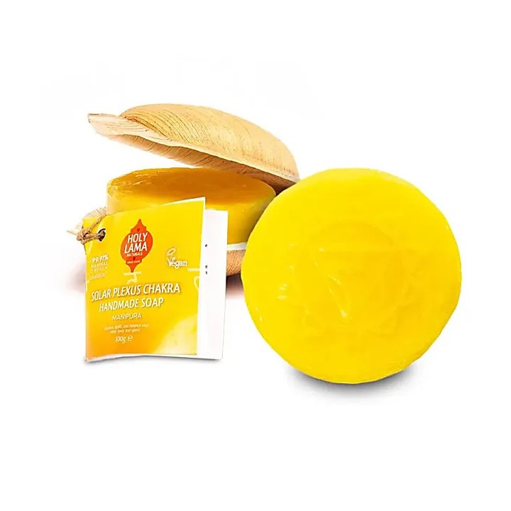 Mydło Solar 3 Chakra w liściu palmowym 100g Holy Lama Naturals
